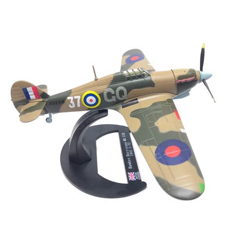 1/72 Scale Metal Diecast Plane RAF Hawker Hurricane Fighter Aircraft ...