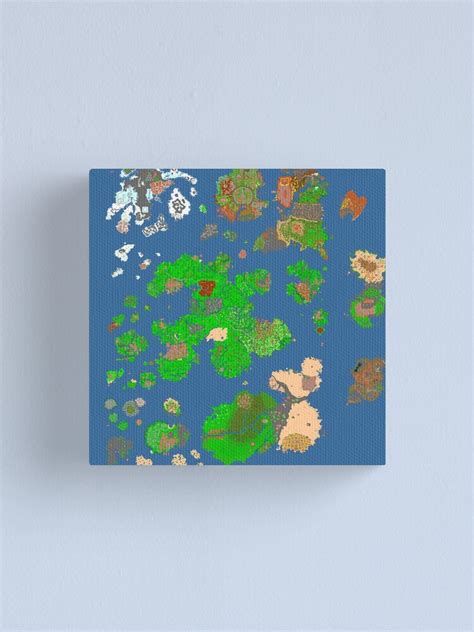 "Tibia World Map" Canvas Print by Chapaman | Redbubble