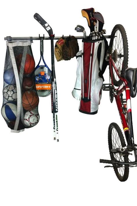 Sports Equipment Storage Rack | Sports equipment storage, Shed storage, Equipment storage