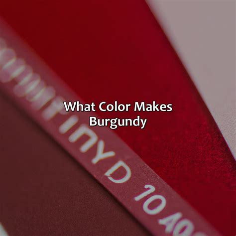 What Color Makes Burgundy - colorscombo.com