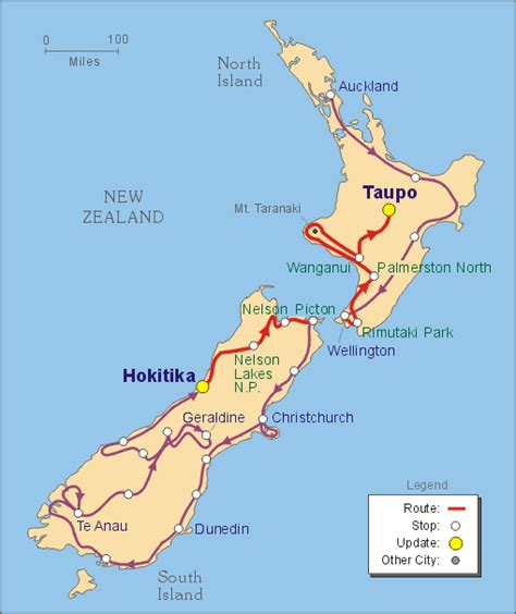 Taupo New Zealand Map - ToursMaps.com