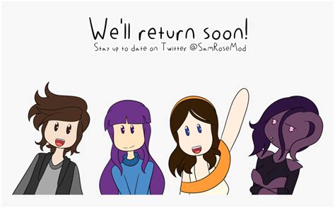 We’ll Be Right Back - Cartoon, HD Png Download - kindpng