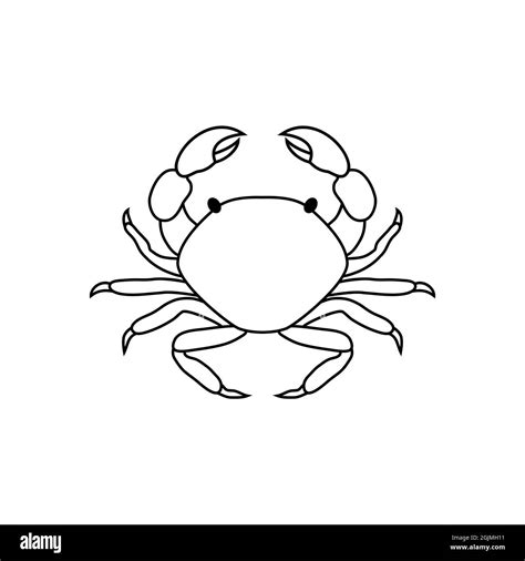 Crab Line Drawing