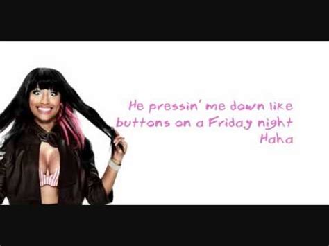 Nicki Minaj Bedrock Verse Lyrics Video - YouTube