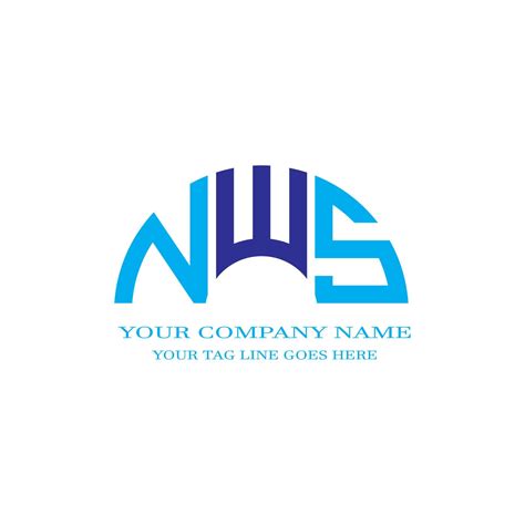 NWS letter logo creative design with vector graphic 8145040 Vector Art at Vecteezy