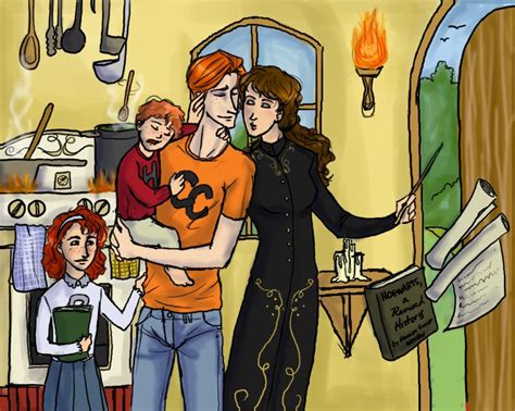 Romione Fan Art: DH The Granger-Weasley Family | Romione, Harry potter ...