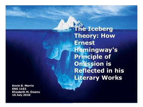 The Iceberg Theory