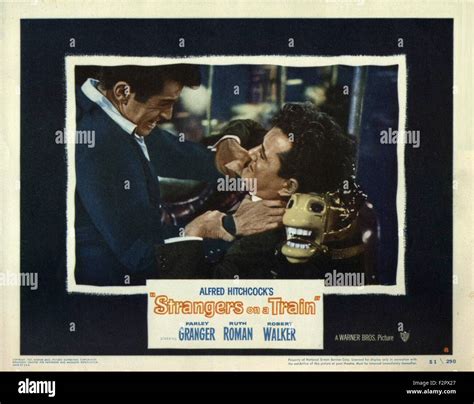 Strangers on a Train - Movie Poster Stock Photo - Alamy