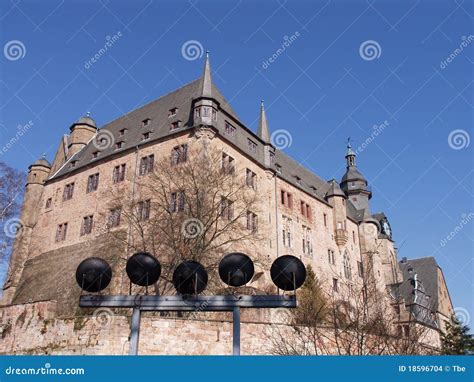 Castle of Marburg, Germany stock photo. Image of famous - 18596704