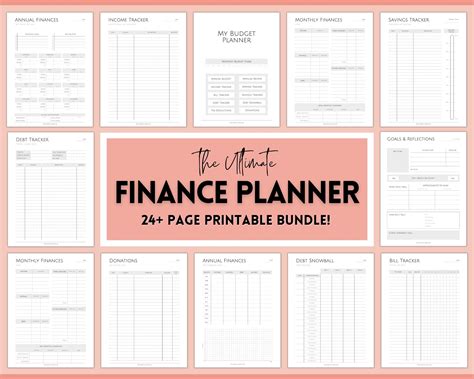 Paper & Party Supplies Stationery Google Sheet Financial Planner Annual ...