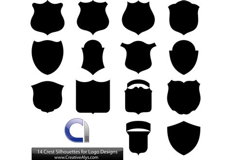 14 Crest Silhouettes for Logo Designs - Download Free Vector Art, Stock Graphics & Images