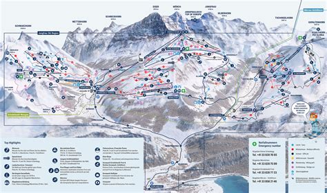 BERGFEX: Piste map Jungfrau Ski Region Grindelwald - Wengen - Panoramic map Jungfrau Ski Region ...