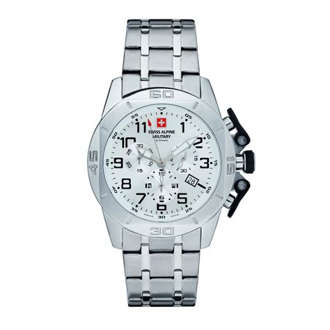 Swiss Alpine Military Herren Uhr Chrono 7063.9133SAM Edelstahl