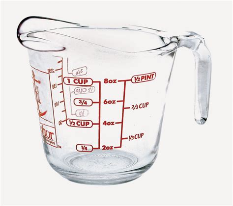 Open Handle Measuring Cup 8 oz. - Anchor Hocking FoodserviceAnchor ...