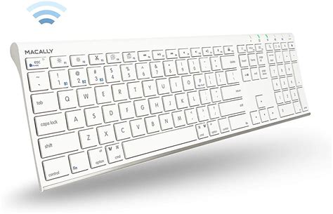 Macally Wireless Bluetooth Keyboard for Mac or Windows PC - Compatible ...