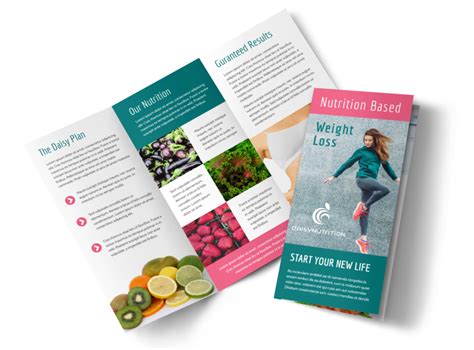 Nutrition Weight Loss Tri-Fold Brochure Template