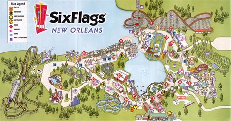 Theme Park Brochures Six Flags New Orleans - Theme Park Brochures