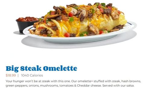 IHOP Omelettes Menu Prices - Ihop Menu