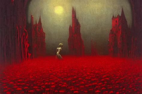 A zombie apocalypse, Zdzisław Beksiński | Stable Diffusion