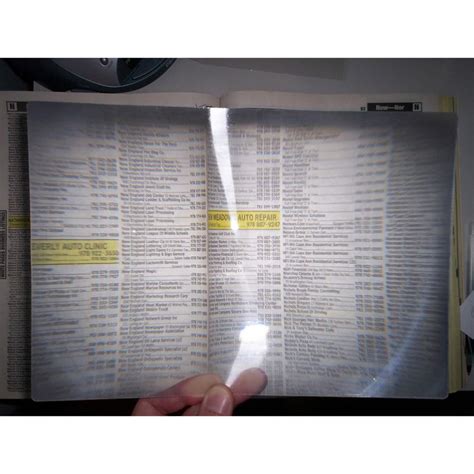 Full Page Magnifying Sheet 3X Magnifier Lens Reading Books Glass Visio ...