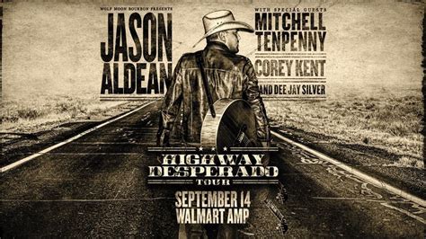 Jason Aldean Highway Desperado Tour 2023 with Mitchell Tenpenny, Corey ...