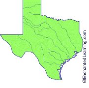 Major Rivers of Texas - EnchantedLearning.com