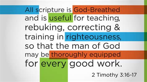 Verse of the Day - 2 Timothy 3:16–17 | Faithlife Proclaim