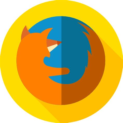 Firefox Flat Circular Flat icon