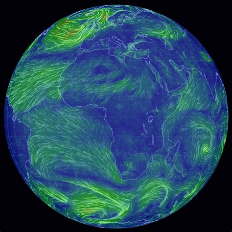Hypnotic wind map captures Earth's heavenly currents • The Register