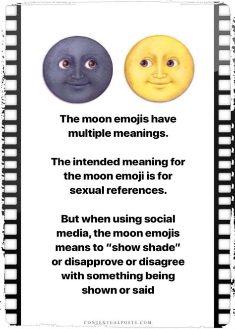 The moon emojis have multiple meanings. The intended meaning for the ...