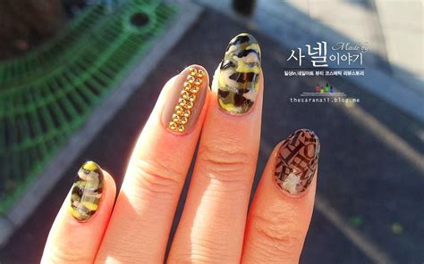 SARA NAIL: Camo Nails with Tutorial, Camouflage DIY nail art, How to do army camo nails