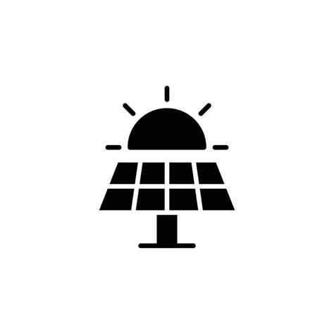 solar panel icono. sencillo sólido estilo. fotovoltaica, sol ...