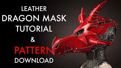 DIY Leather Dragon Mask - Pattern and Tutorial Video - YouTube