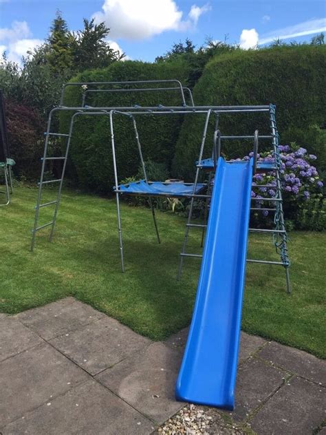 TP Toys Explorer Steel Climbing Frame with Slide, Jungle Run and Monkey Bars | in Bromsgrove ...