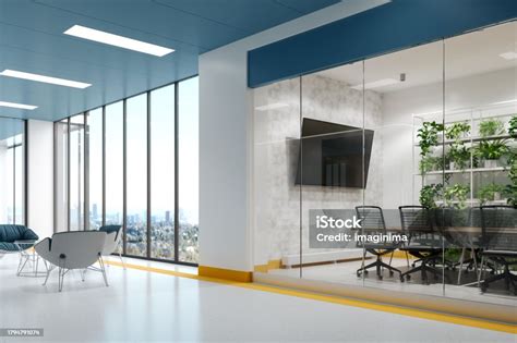 Modern Office Space With Minimalist Design Stock Photo - Download Image Now - Office, Modern, No ...