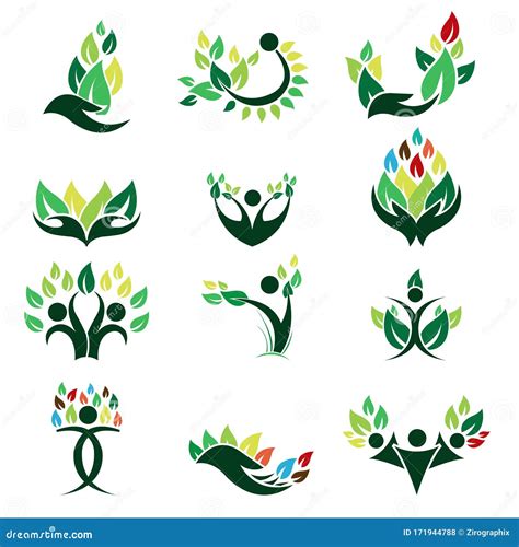 Nature Logos Vector Illustration | CartoonDealer.com #9814036