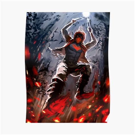 "red HOOD" Poster by AkiMao | Redbubble