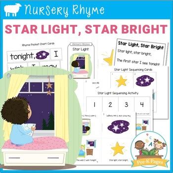 Star Light, Star Bright Nursery Rhyme - Literacy Lesson Plans | TPT