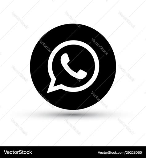 Whatsapp logo icon Royalty Free Vector Image - VectorStock