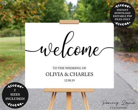 A1 & A3 Welcome Sign | EDITABLE TEMPLATE - campestre.al.gov.br