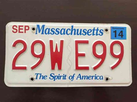 1928 Massachusetts License Plate , 4 Digit Cod Plate