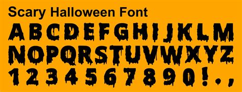 Halloween Font - Instant download