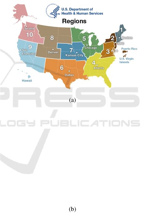 Flu Counts: (a) Division Map of CDC-HHS Regions Taken from HHS Website ...