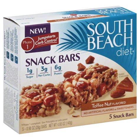 South Beach Diet South Beach Diet Snack Bars, 5 ea - Walmart.com - Walmart.com