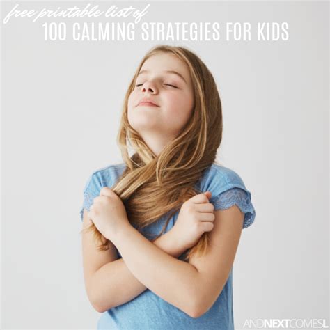 100 Simple Calm Down Strategies for Kids {Free Printable List Included ...