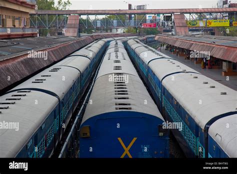 Train Station in Indore India Stock Photo - Alamy