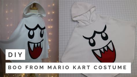 DIY: Boo From Mario Kart Costume | Yesenia | Mario costume diy, Mario kart costumes, Mario ...