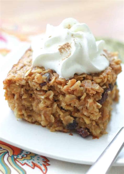 Pumpkin Spice Baked Oatmeal | barefeetinthekitchen.com