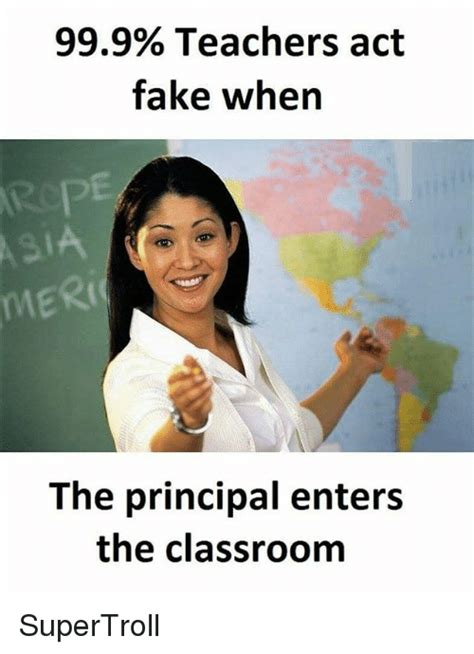 999% Teachers Act Fake When the Principal Enters the Classroom ...