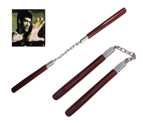 Nunchakus Tchaco Madeira Para Treino Ninja Bruce Lee Top - R$ 39,90 em ...